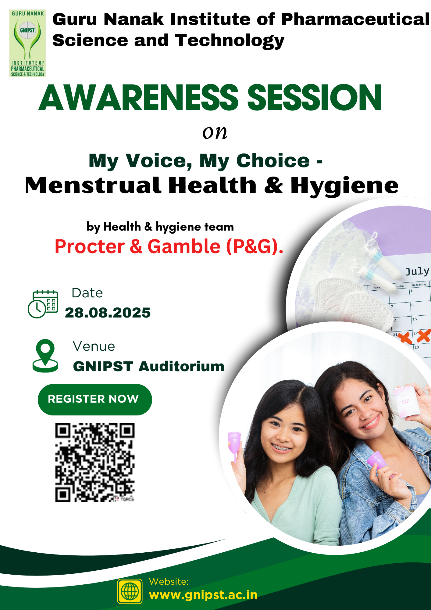 Awareness Program onÂ My Voice, My Choice â€“ Menstrual Health & HygieneÂ Â 